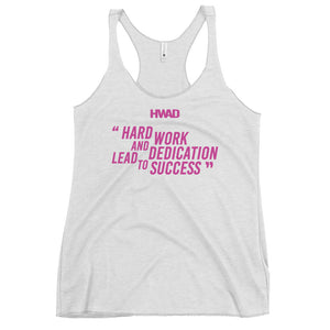 HWAD Quote Womens Racerback Tank White
