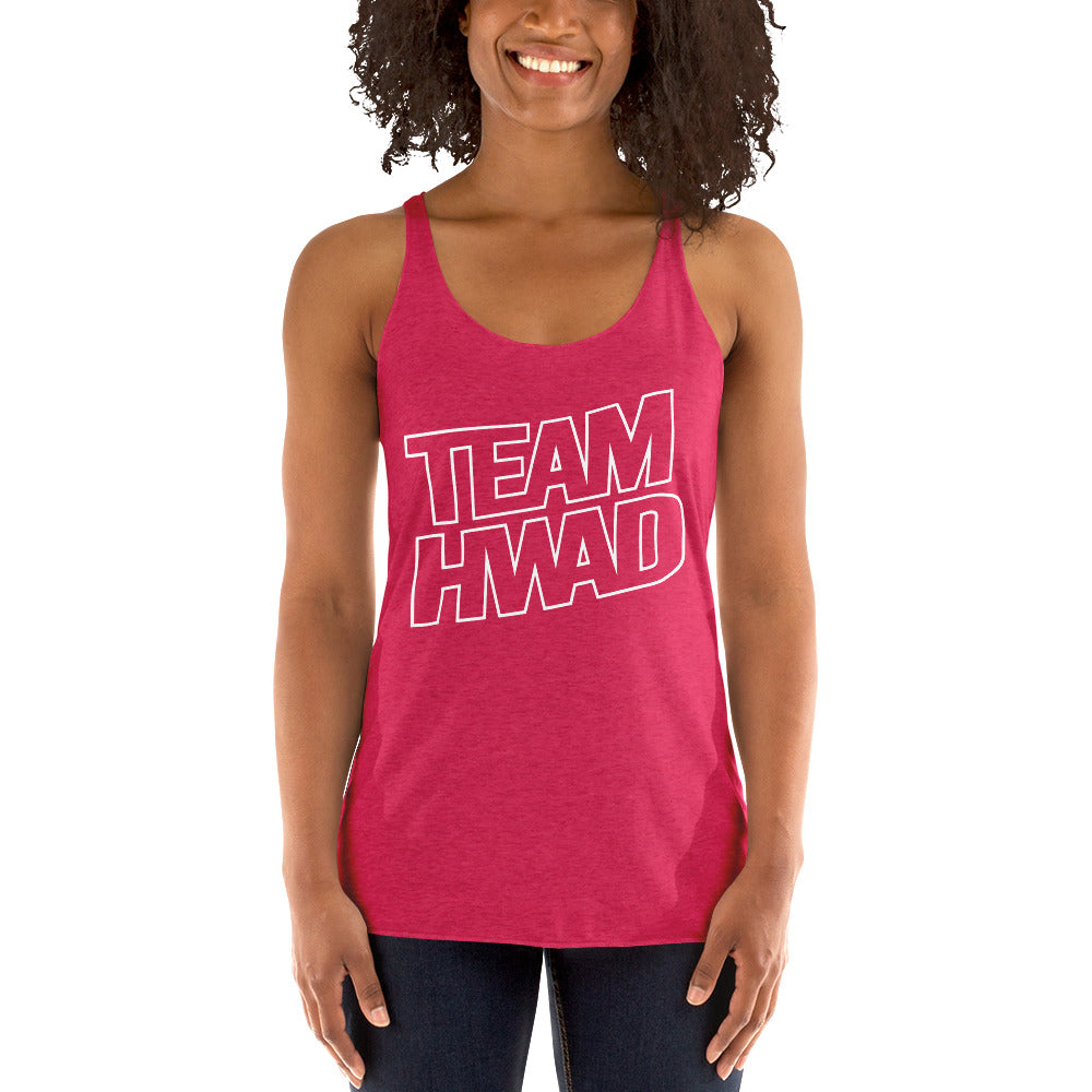 TEAM HWAD Womens Racerback Tank Pink
