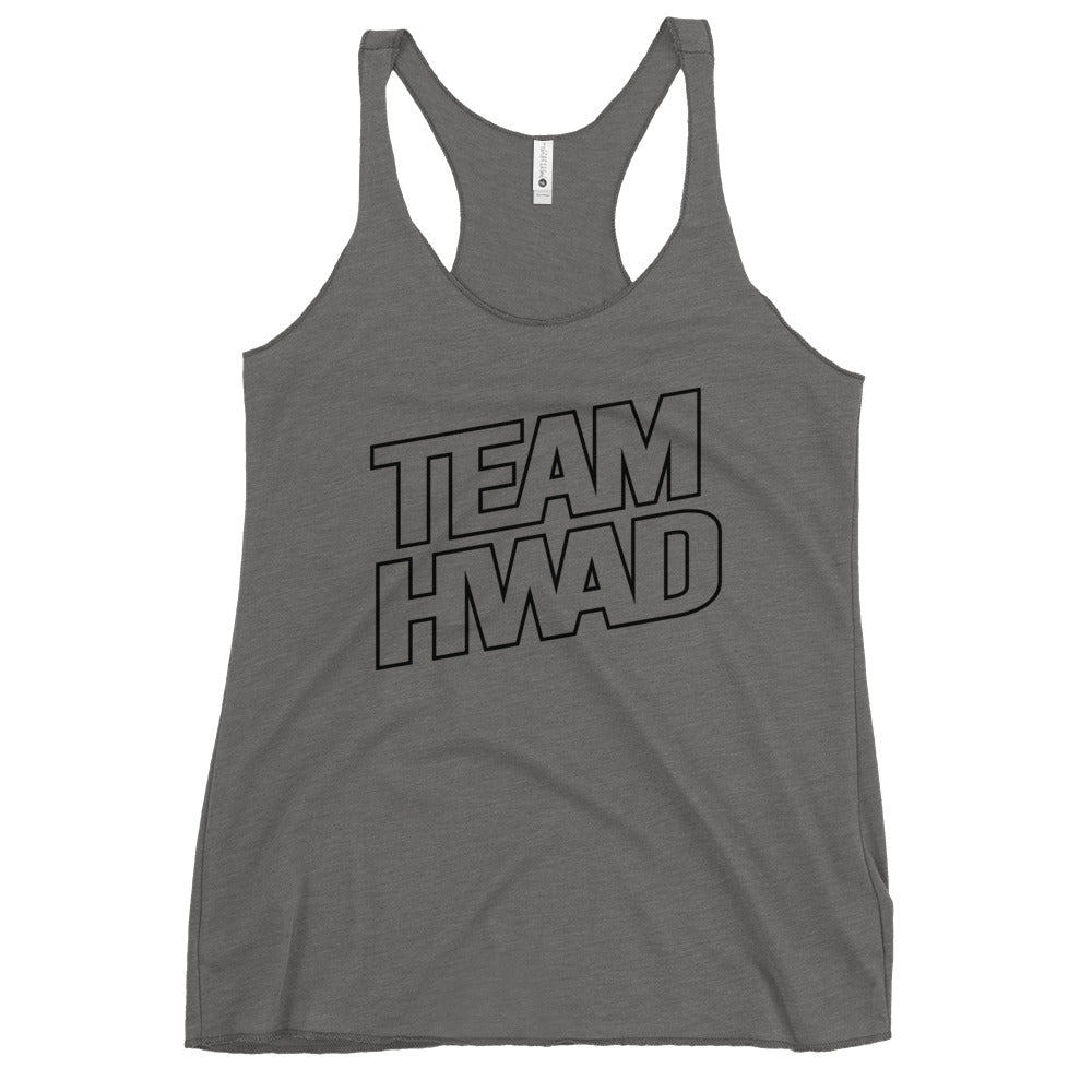 TEAM HWAD Womens Racerback Tank Grey